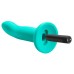 Ergo Super Flexi IV Dong Soft and Flexible Liquid  Silicone With Vibrator - Teal