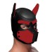 Spike Neoprene Puppy Hood - Red Spike Neoprene Puppy Hood - Red