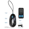 E-Stim Pro Silicone Vibrating Egg With Remote Control - Black