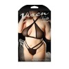 After Hours Studded Top and Panty - Queen Size - Black