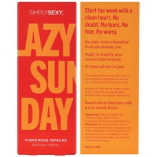 Simply Sexy Pheromone Perfume Lazy Sunday 0.3 Oz Simply Sexy Pheromone Perfume Lazy Sunday 0.3 Oz