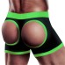 Strap-on Black/green Boxers - Xl/xxl