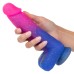 Naughty Bits Ombre Hombre XL Vibrating Dildo - - Pink/purple