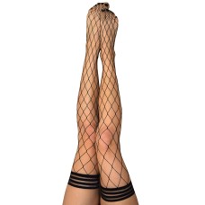 Michelle - Fishnet Thigh High - Size C - Black Michelle - Fishnet Thigh High - Size C - Black