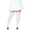 Butterfly Net Tights - 1x/2x - White