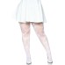 Butterfly Net Tights - 1x/2x - White Butterfly Net Tights - 1x/2x - White