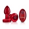 Vibrating Red Metal Remote Plug - Small