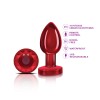 Vibrating Red Metal Remote Plug - Medium