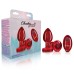 Vibrating Red Metal Remote Plug - Medium Vibrating Red Metal Remote Plug - Medium
