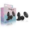 Vibrating Gunmetal Metal Remote Plug - Small