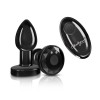 Vibrating Gunmetal Metal Remote Plug - Small