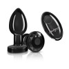 Vibrating Gunmetal Metal Remote Plug - Medium