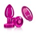 Vibrating Pink Metal Remote Plug - Medium Vibrating Pink Metal Remote Plug - Medium