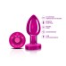 Vibrating Pink Metal Remote Plug - Medium Vibrating Pink Metal Remote Plug - Medium