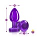Vibrating Purple Metal Remote Plug - Medium Vibrating Purple Metal Remote Plug - Medium