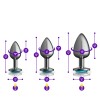 Teal Round Gem Anal Trainer Kit - Gunmetal