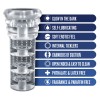 Rize - Luz - Glow in the Dark Self- Lubricating Stroker - Clear
