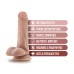 Dr. Skin - Dr. Jeffrey - 6.5 Inch Dildo With Balls - Beige Dr. Skin - Dr. Jeffrey - 6.5 Inch Dildo With Balls - Beige
