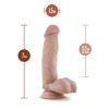 Dr. Skin - Dr. Mark - 7 Inch Dildo With Balls - Beige