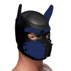 Spike Neoprene Puppy Hood - Blue Spike Neoprene Puppy Hood - Blue