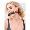Saffron Silicone Bit Gag - Black/red