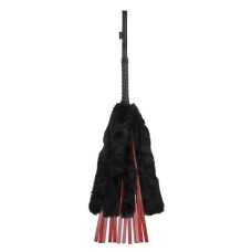 Saffron Faux Fur Flogger - Black/red Saffron Faux Fur Flogger - Black/red