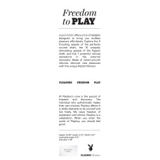 Playboy Pleasure - Rapid Rabbit - Vibrator - Black