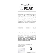 Playboy Pleasure - Hop to It - Rabbit Vibrator - Dark Purple