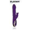 Playboy Pleasure - Hop to It - Rabbit Vibrator - Dark Purple