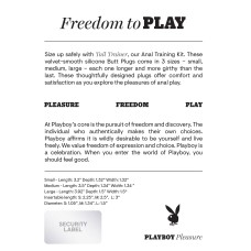 Playboy Pleasure - Tail Trainer - Anal Training Kit - Navy Playboy Pleasure - Tail Trainer - Anal Training Kit - Navy