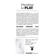 Playboy Pleasure - Tux - Small - Butt Plug - Hematite