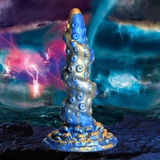 Lord Kraken Tentacled Silicone Dildo - Blue Lord Kraken Tentacled Silicone Dildo - Blue