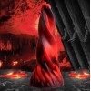 Hell Kiss Twisted Tongues Silicone Dildo - Red