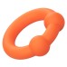 Alpha Liquid Silicone Dual Ball Ring - Orange Orange
