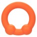 Alpha Liquid Silicone Dual Ball Ring - Orange Orange