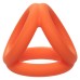 Alpha Liquid Silicone Tri-Ring - Orange Orange Alpha Liquid Silicone Tri-Ring - Orange Orange