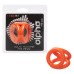 Alpha Liquid Silicone Tri-Ring - Orange Orange Alpha Liquid Silicone Tri-Ring - Orange Orange