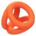 Alpha Liquid Silicone Tri-Ring - Orange Orange Alpha Liquid Silicone Tri-Ring - Orange Orange