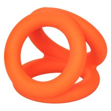 Alpha Liquid Silicone Tri-Ring - Orange Orange Alpha Liquid Silicone Tri-Ring - Orange Orange