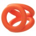 Alpha Liquid Silicone Tri-Ring - Orange Orange Alpha Liquid Silicone Tri-Ring - Orange Orange