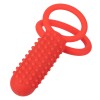 Silicone Rechargeable Vertical Dual Enhancer - Red Silicone Rechargeable Vertical Dual Enhancer - Red