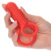 Silicone Rechargeable Vertical Dual Enhancer - Red Silicone Rechargeable Vertical Dual Enhancer - Red