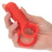 Silicone Rechargeable Vertical Dual Enhancer - Red