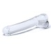 7 Inch Realistic Curved Glass G-Spot Dildo - Clear 7 Inch Realistic Curved Glass G-Spot Dildo - Clear