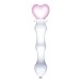 8 Inch Sweetheart Glass Dildo - Pink/clear 8 Inch Sweetheart Glass Dildo - Pink/clear