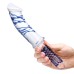 11 Inch Realistic Double Ended Glass Dildo With Handle - Blue/clear 11 Inch Realistic Double Ended Glass Dildo With Handle - Blue/clear