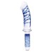 11 Inch Realistic Double Ended Glass Dildo With Handle - Blue/clear 11 Inch Realistic Double Ended Glass Dildo With Handle - Blue/clear