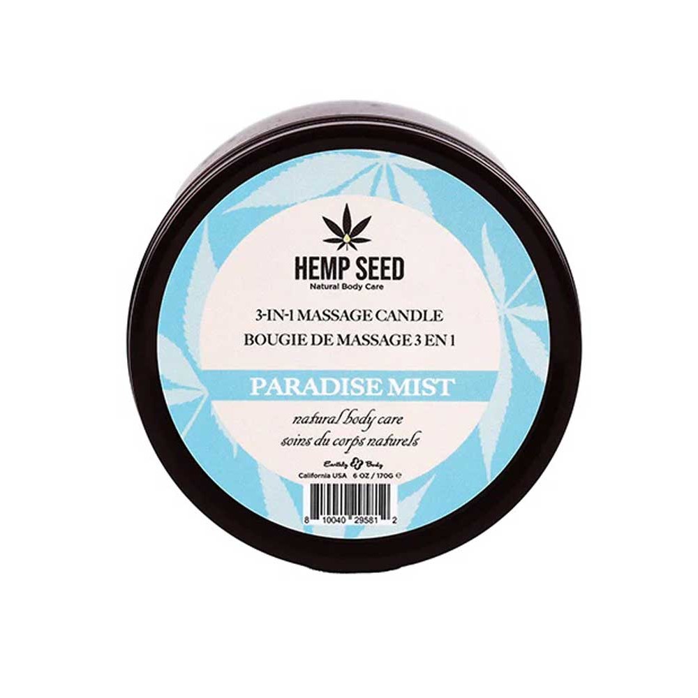 Hemp Seed 3-in-1 Massage Candle - Paradise Mist 6 Oz