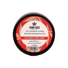 Hemp Seed 3-in-1 Massage Candle - Sunset Escape 6 Oz Hemp Seed 3-in-1 Massage Candle - Sunset Escape 6 Oz