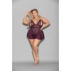 Shorty Babydoll - Queen Size - Plum
